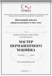 Диплом TINEL мастера ПМ